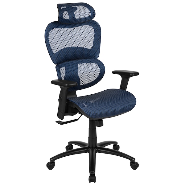 Flash Furniture Office Chair, Mesh, Blue H-LC-1388F-1K-BL-GG - main
